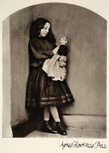 アグネスフィレンツェ価格、1863年10月7日（セピア写真） 作： Charles Lutwidge Dodgson